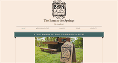 Desktop Screenshot of barnatthesprings.com