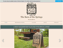 Tablet Screenshot of barnatthesprings.com